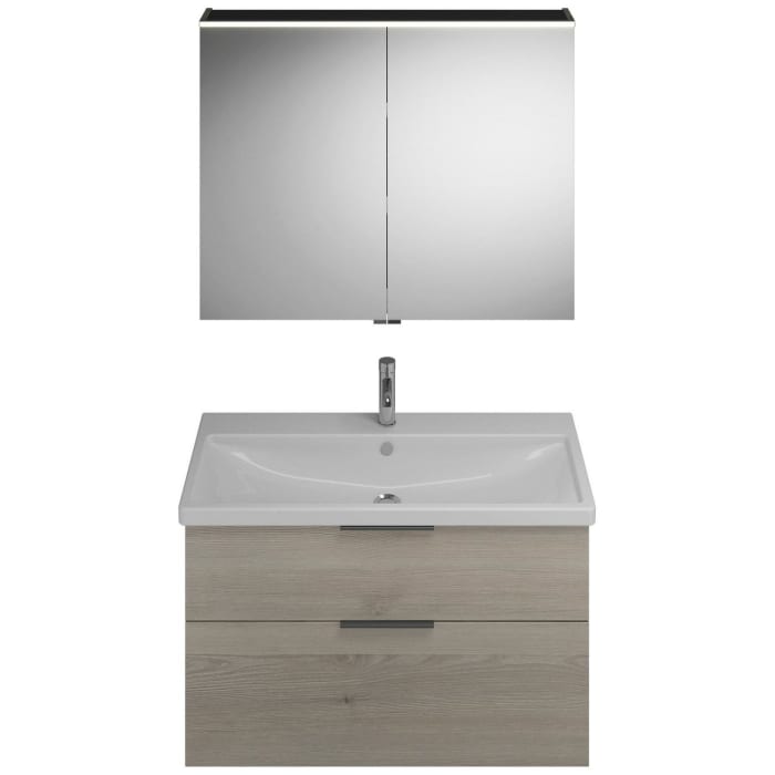 burgbad Eqio Möbelkombination inkl. Keramik-Waschtisch 103 cm, mit Griff G0200