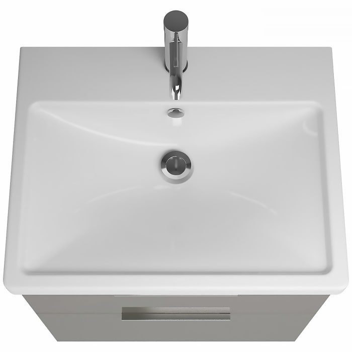 burgbad Eqio Möbelkombination inkl. Keramik-Waschtisch 65 cm, mit Griff G0146