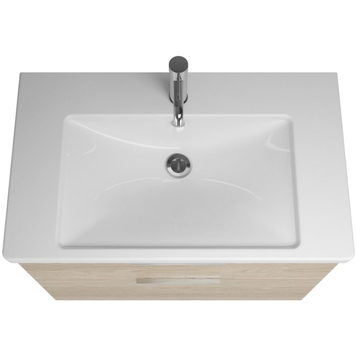 burgbad Eqio Möbelkombination inkl. Keramik-Waschtisch 83 cm, mit Griff G0146