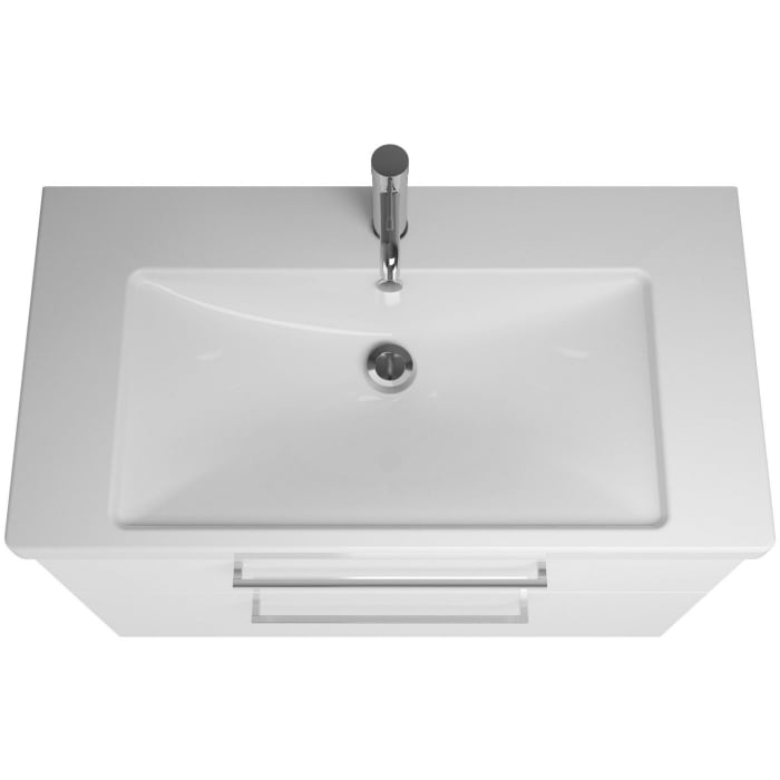 burgbad Eqio Möbelkombination inkl. Keramik-Waschtisch 93 cm, mit Stangengriff P95