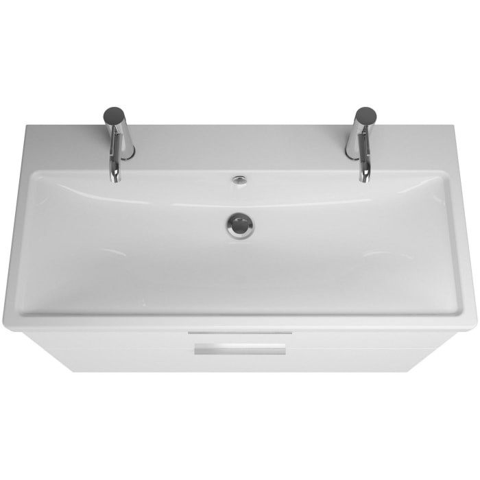 burgbad Eqio Möbelkombination inkl. Keramik-Waschtisch 103 cm, mit Griff G0146