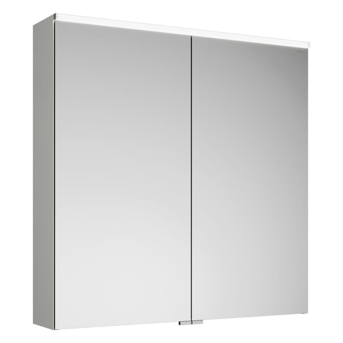 burgbad Eqio Spiegelschrank mit LED-Aufsatzleuchte 80 cm