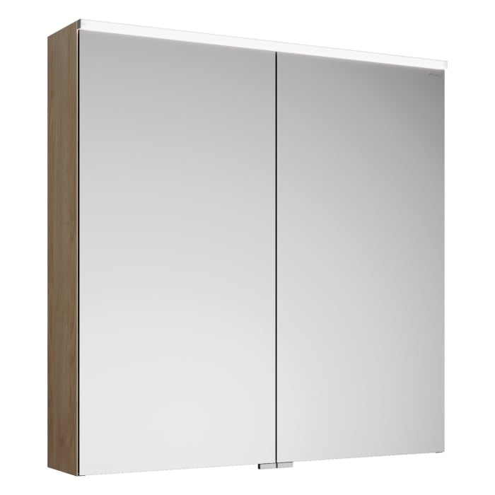burgbad Eqio Spiegelschrank mit LED-Aufsatzleuchte 80 cm