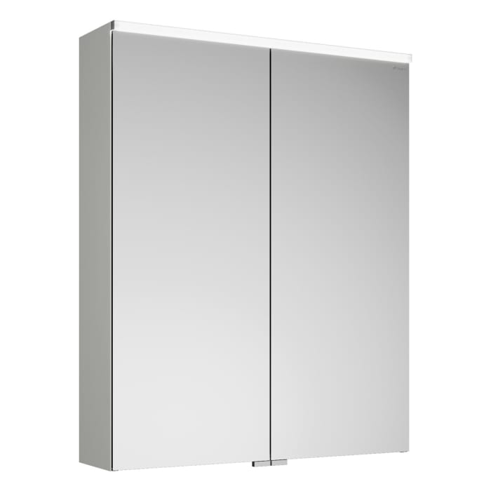 burgbad Eqio Spiegelschrank mit LED-Aufsatzleuchte und LED-Waschtischbeleuchtung 65 cm