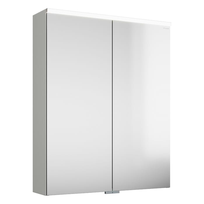 burgbad Eqio Spiegelschrank mit LED-Aufsatzleuchte und LED-Waschtischbeleuchtung 65 cm