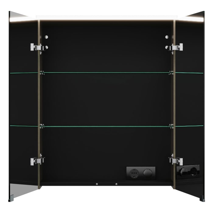 burgbad Eqio Spiegelschrank mit LED-Aufsatzleuchte 65 cm