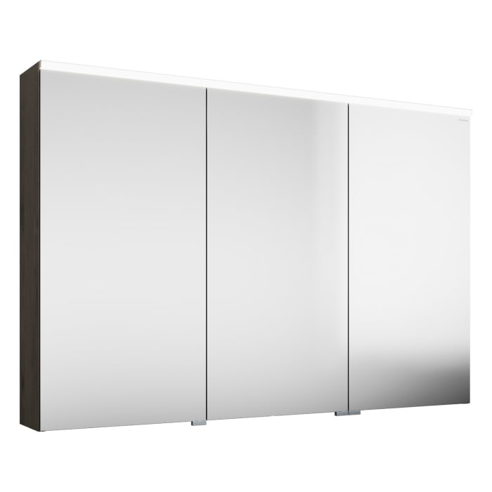 burgbad Eqio Spiegelschrank mit LED-Aufsatzleuchte und LED-Waschtischbeleuchtung 120 cm Rechts