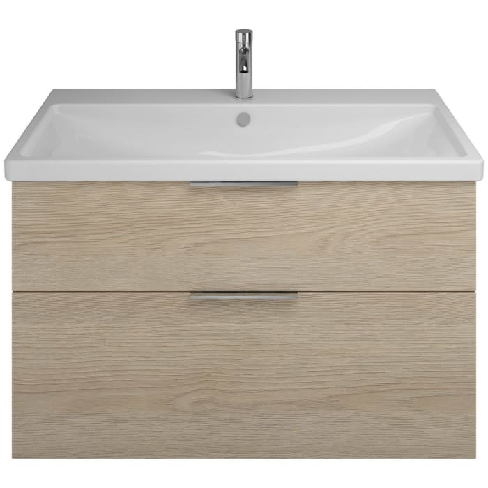 burgbad Eqio Waschtischkombination mit Keramik-Waschtisch, 103 cm, mit Griff G0146