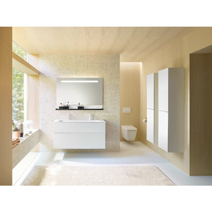 burgbad Fiumo Hochschrank 35 x 32 x 160 cm, 2 Türen, Anschlag links, mit Griff G0223