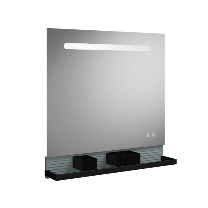 burgbad Fiumo Leuchtspiegel mit horizontaler LED-Beleuchtung 80 x 81,7 cm