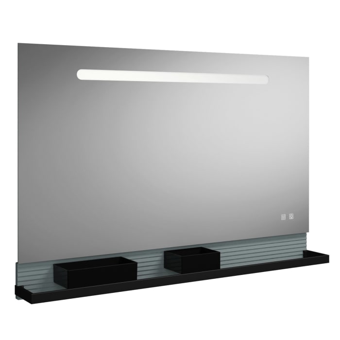 burgbad Fiumo Leuchtspiegel mit horizontaler LED-Beleuchtung 120 x 81,7 cm
