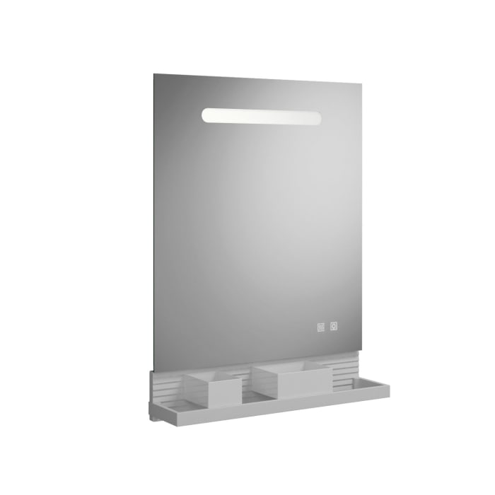 burgbad Fiumo Leuchtspiegel mit horizontaler LED-Beleuchtung 60 x 81,7 cm