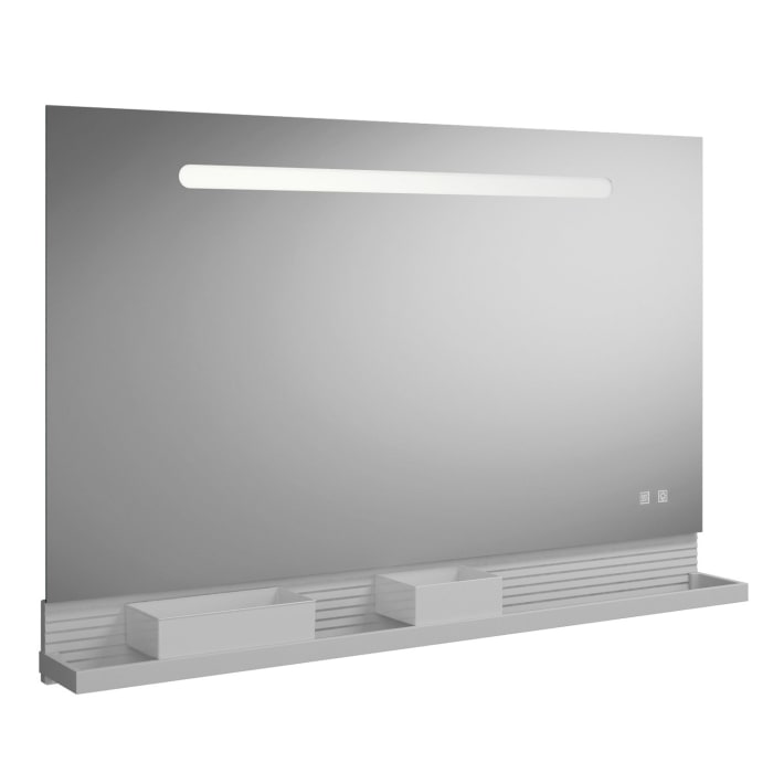 burgbad Fiumo Leuchtspiegel mit horizontaler LED-Beleuchtung 120 x 81,7 cm
