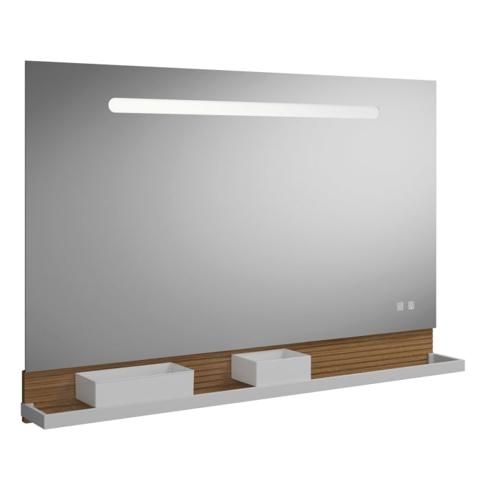 burgbad Fiumo Leuchtspiegel mit horizontaler LED-Beleuchtung 120 x 81,7 cm