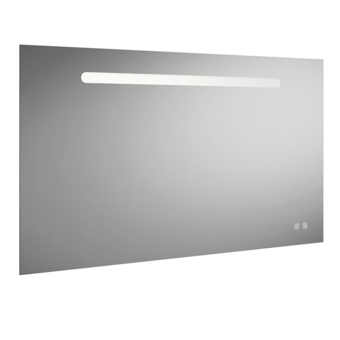 burgbad Fiumo Badspiegel mit horizontaler LED-Beleuchtung 120 x 70 cm