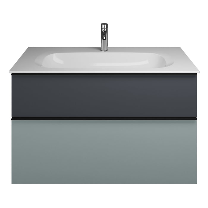 burgbad Fiumo Mineralguss-Waschtisch mit Unterschrank 102 cm, mit Griff G0200