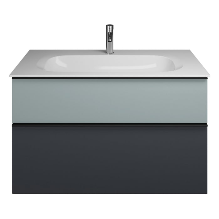 burgbad Fiumo Mineralguss-Waschtisch mit Unterschrank 102 cm, mit Griff G0200