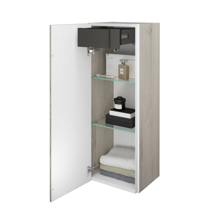 burgbad Iveo Halbhoher Schrank 35 x 32 x 96 cm Links