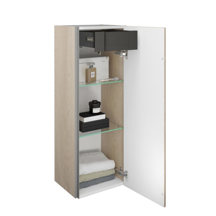 burgbad Iveo Halbhoher Schrank 35 x 32 x 96 cm Rechts