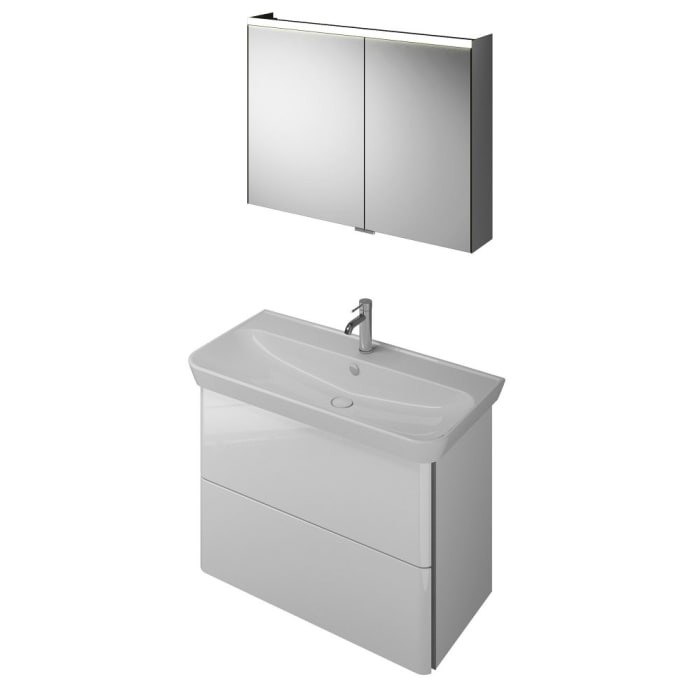 burgbad Iveo Möbelkombination 100 cm inkl. Keramik-Waschtisch