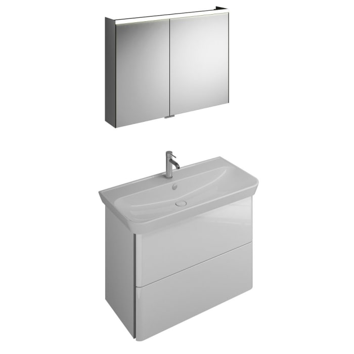 burgbad Iveo Möbelkombination 100 cm inkl. Keramik-Waschtisch