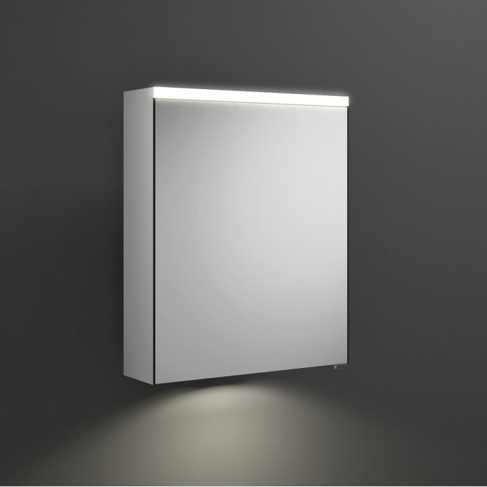 burgbad Iveo Spiegelschrank mit LED-Beleuchtung und LED-Waschtischbeleuchtung 55,8 cm