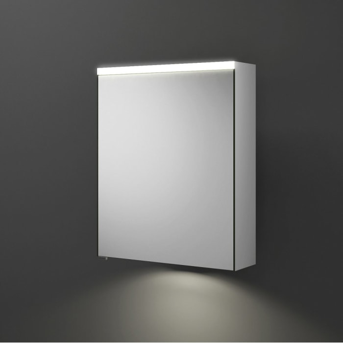 burgbad Iveo Spiegelschrank mit LED-Beleuchtung und LED-Waschtischbeleuchtung 55,8 cm