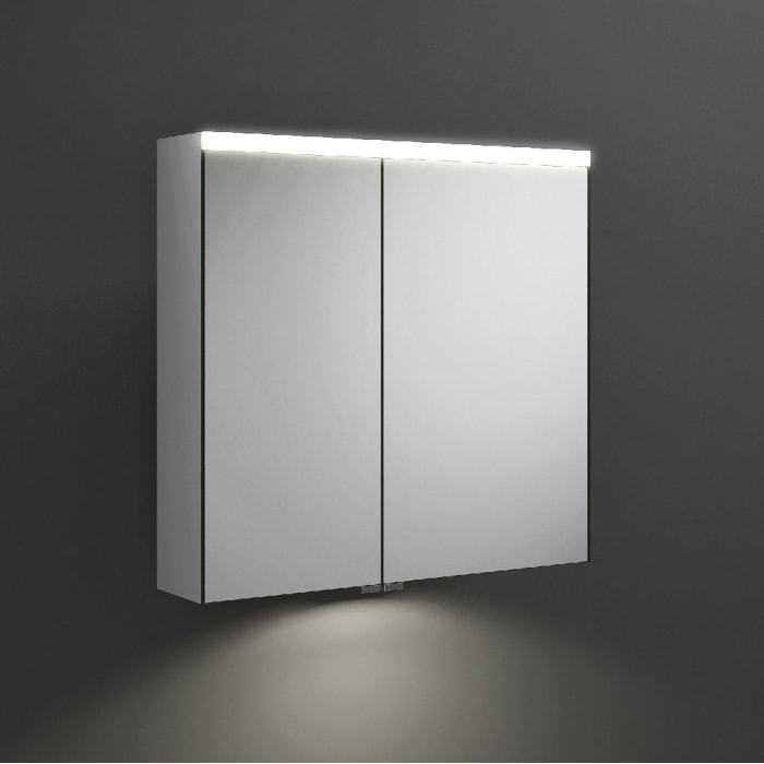 burgbad Iveo Spiegelschrank mit LED-Beleuchtung und LED-Waschtischbeleuchtung 70,8 cm