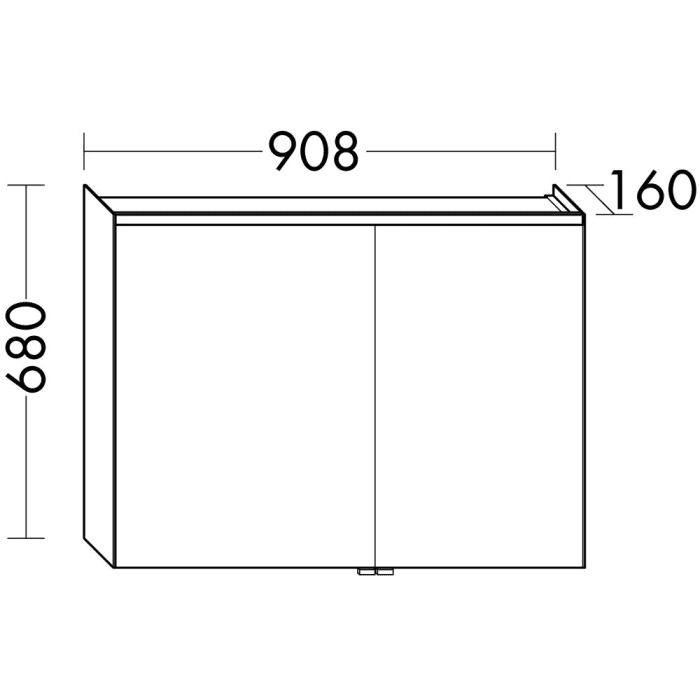 burgbad Iveo Spiegelschrank mit LED-Beleuchtung 90,8 cm