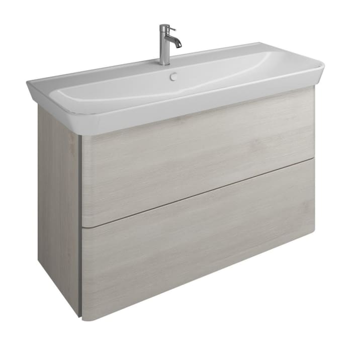 burgbad Iveo Waschtischkombination mit Keramik-Waschtisch 120 cm