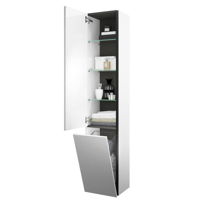 burgbad Junit Hochschrank 35 x 32 x 176 cm Links