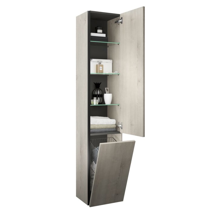 burgbad Junit Hochschrank 35 x 32 x 176 cm Rechts