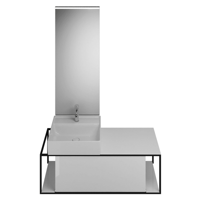 burgbad Junit Möbelkombination 120 cm inkl. Keramik-Waschtisch Links