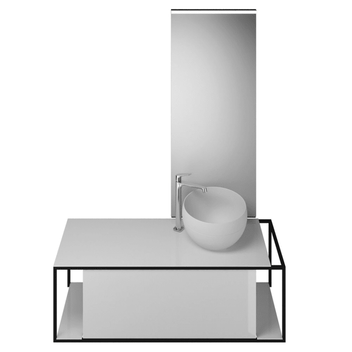 burgbad Junit Möbelkombination 120 cm inkl. Mineralguss-Waschtisch Rechts