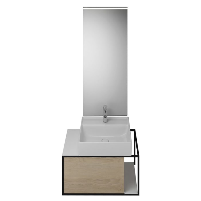 burgbad Junit Möbelkombination 76,5 cm inkl. Keramik-Waschtisch Rechts