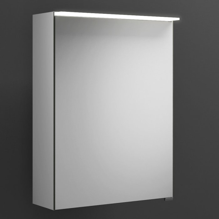 burgbad Junit Spiegelschrank mit LED-Aufsatzleuchte 50 cm Links
