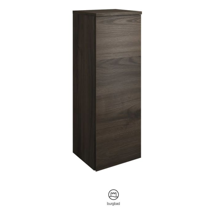 burgbad Yumo Halbhoher Schrank 35,2 x 32,5 x 98 cm mit Griff G0179, Anschlag links