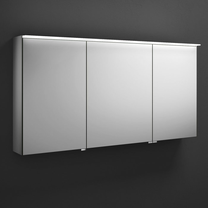 burgbad Yumo Spiegelschrank mit horizontaler LED-Beleuchtung 130 cm, rechts