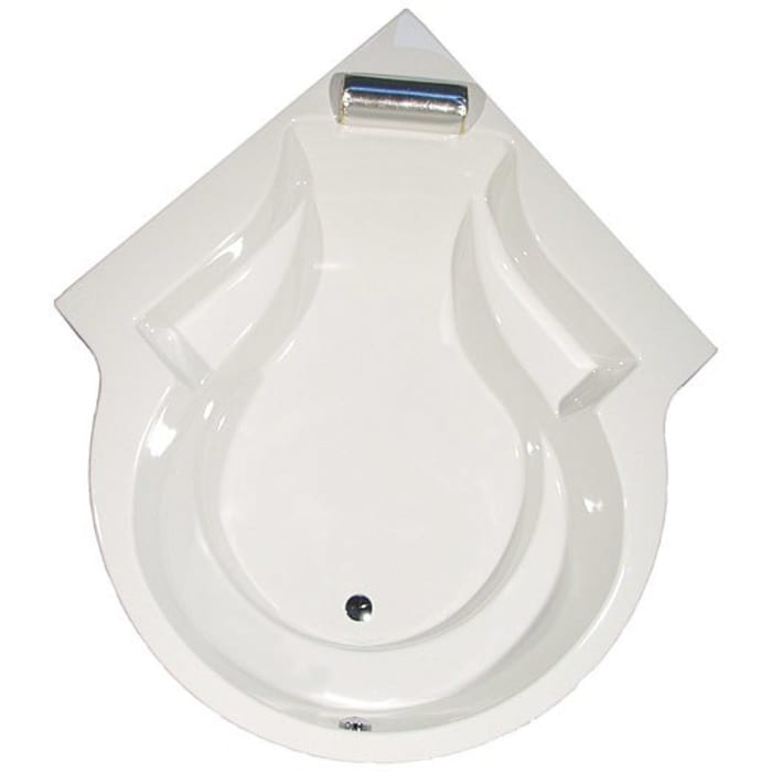 Caribia Santorin Long Eck-Badewanne 120 x 193 cm