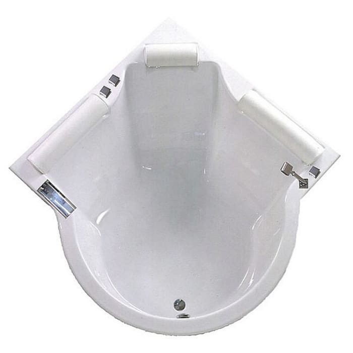 Caribia Santorin Queen Eck-Badewanne 138 x 200 cm