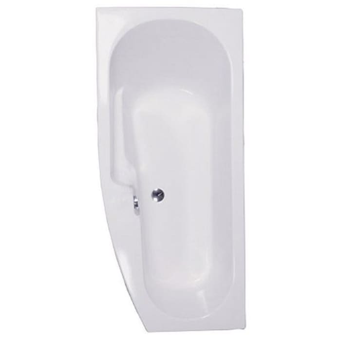 Caribia Carina Raumspar-Badewanne 165 x 75 cm links