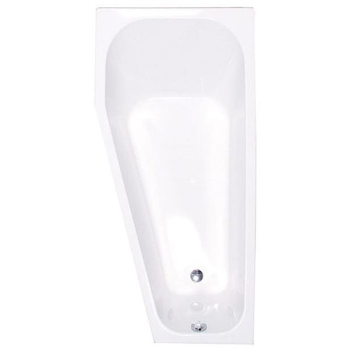 Caribia Picco Raumspar-Badewanne 170 x 80 cm links