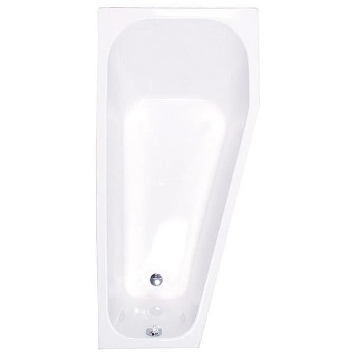 Caribia Picco Raumspar-Badewanne 170 x 80 cm rechts