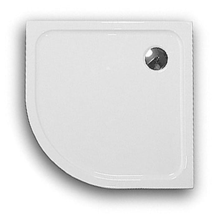 Caribia Eckdusche Floorline 100x3 Radius 55 100 x 100 cm