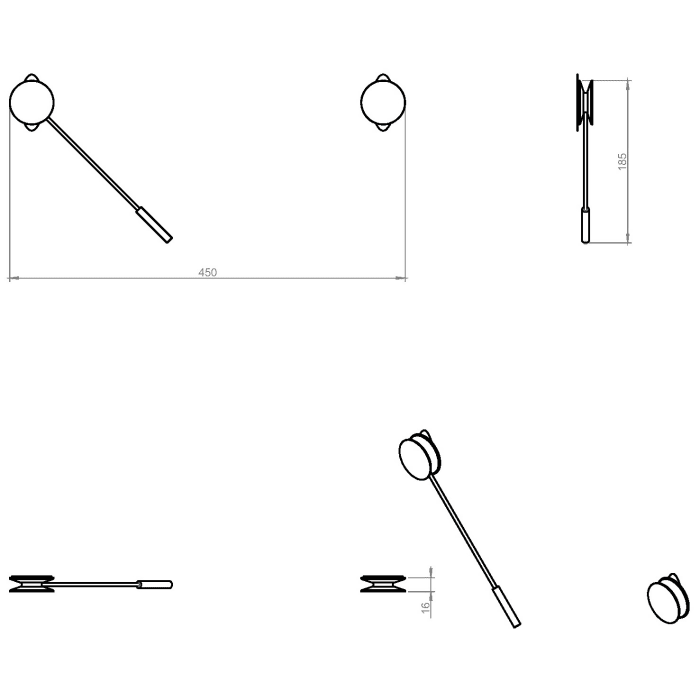 COSMIC Diabolo Handtuchstange