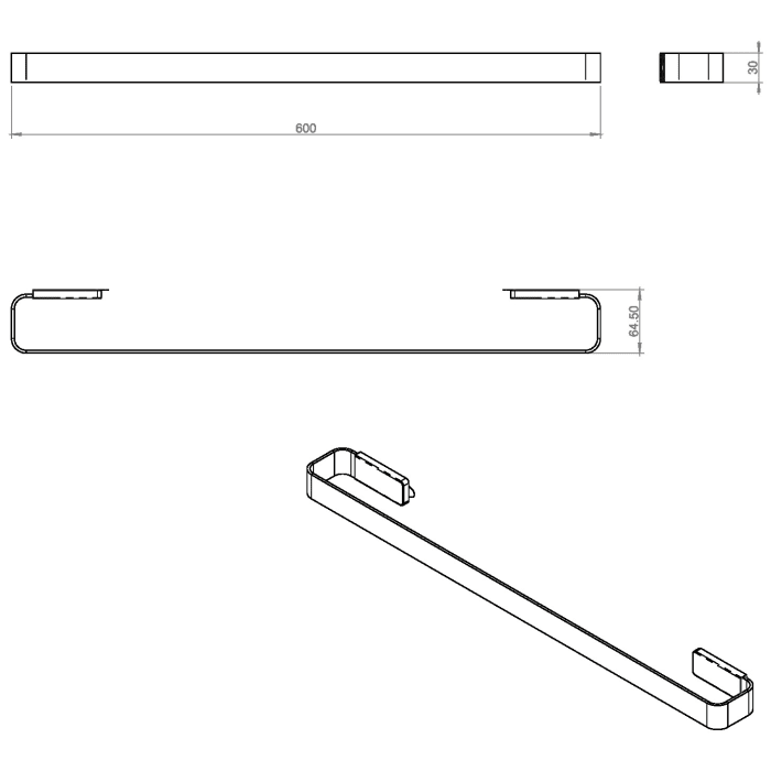 COSMIC Line Handtuchstange