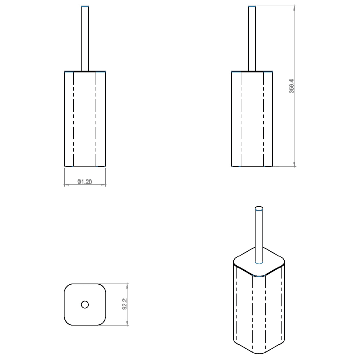 COSMIC Line Toilettenbürstenhalter