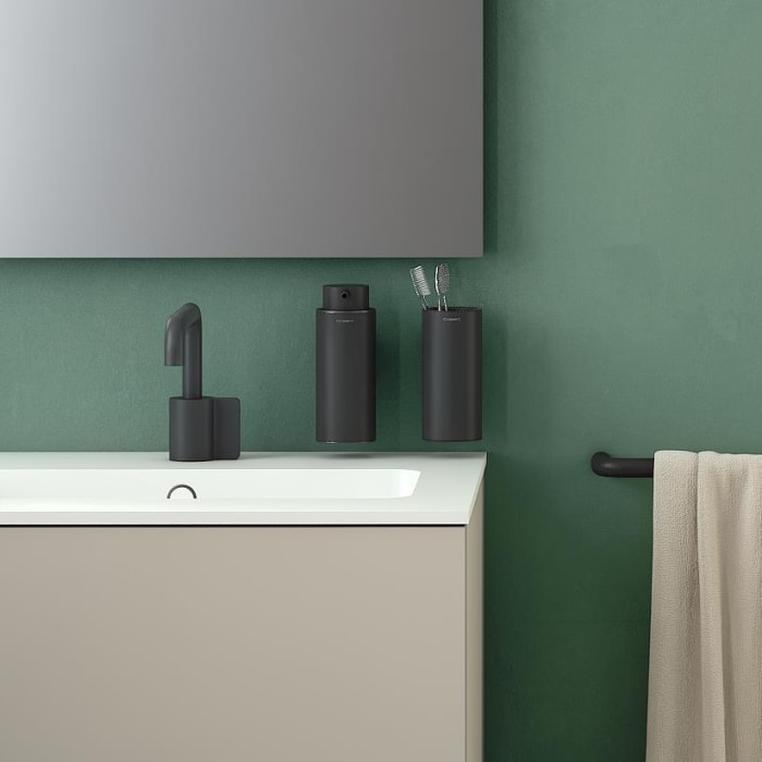 COSMIC Black & White Zahnbürstenhalter Wandmodell