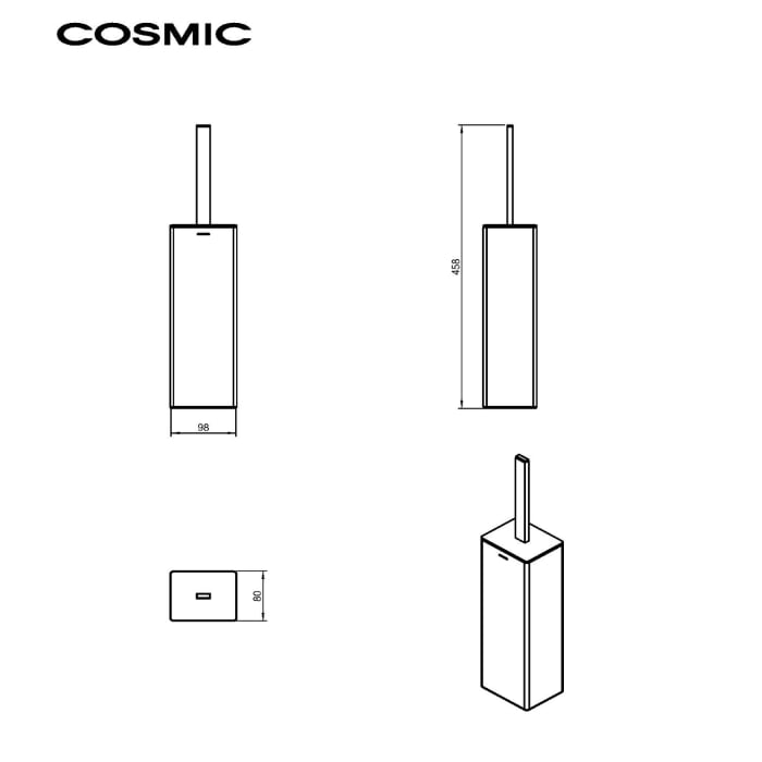 COSMIC Extreme Toilettenbürstenhalter
