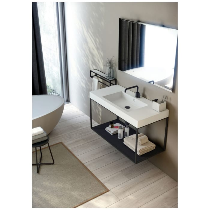 COSMIC The Grid Handtuchstange mit Ablage / Wandkorb, Länge: 55 cm